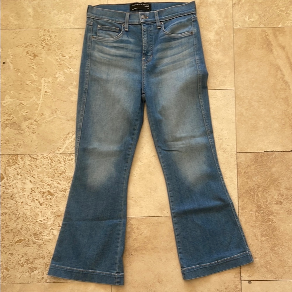 Veronica Beard Medium Blue Flare Jeans